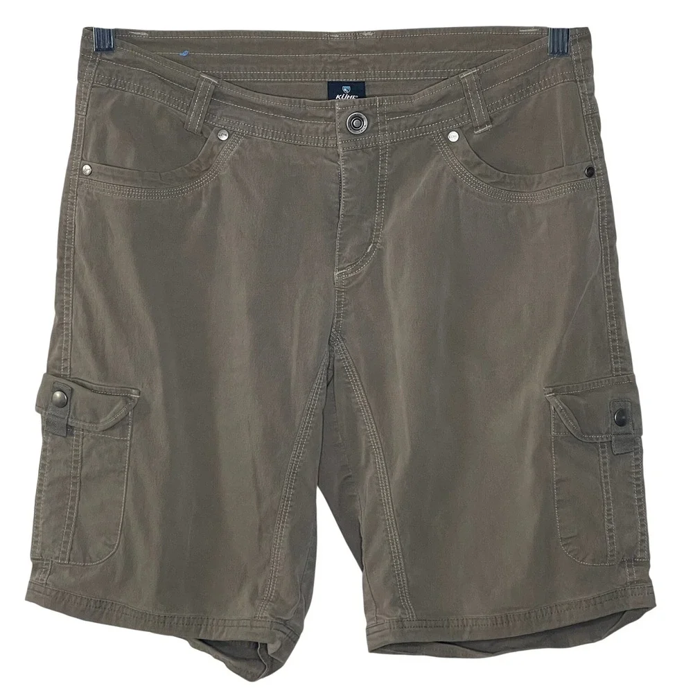 Kuhl Womens Cargo‎ Shorts Khaki Size 10 Outdoor Hiking Travel Casual